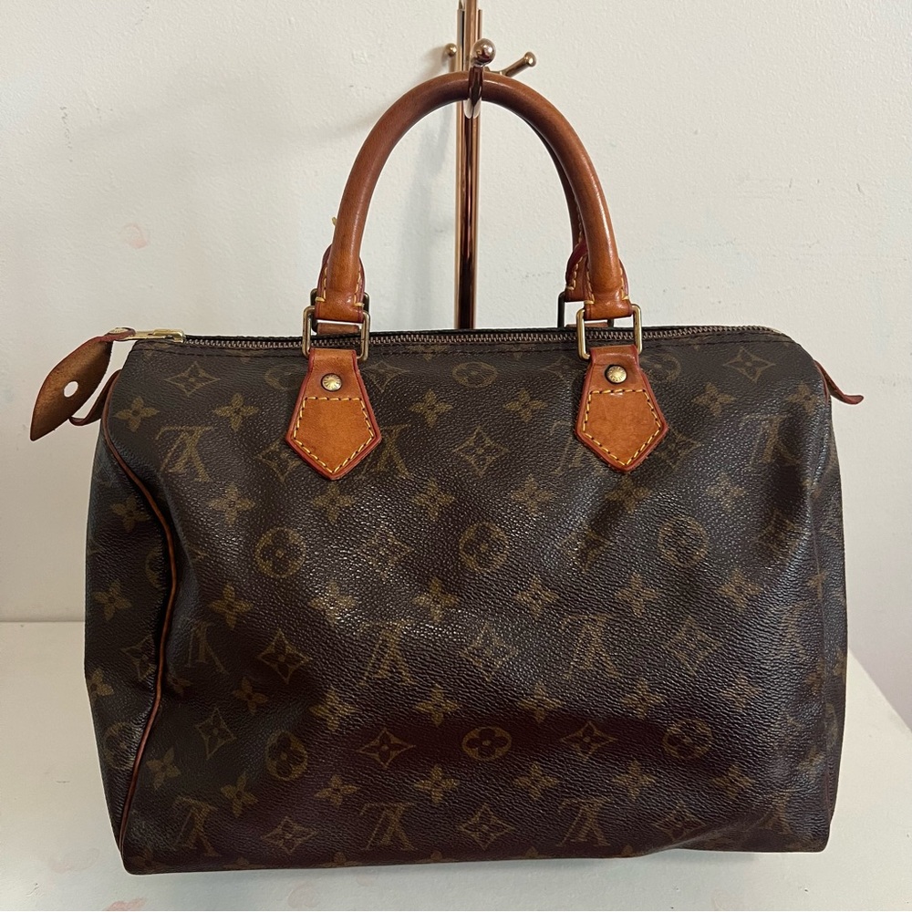 Louis Vuitton Brown Monogram Canvas Speedy Top-Handle Bag